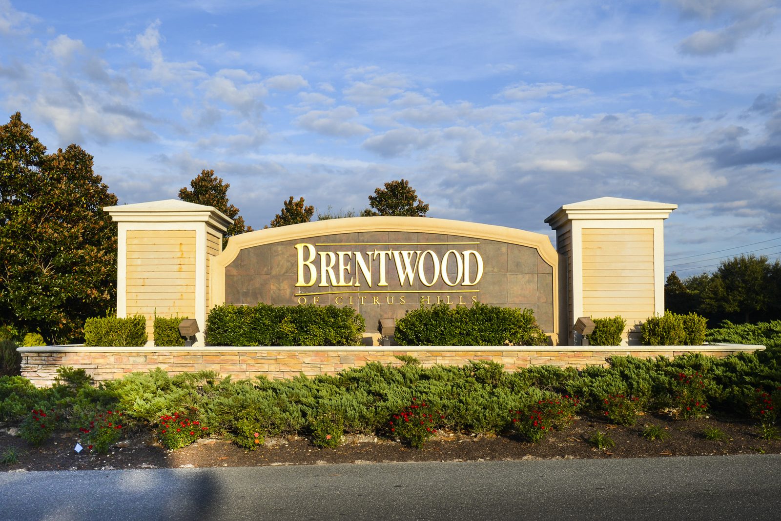 Brentwood of Citrus Hills entrance sign